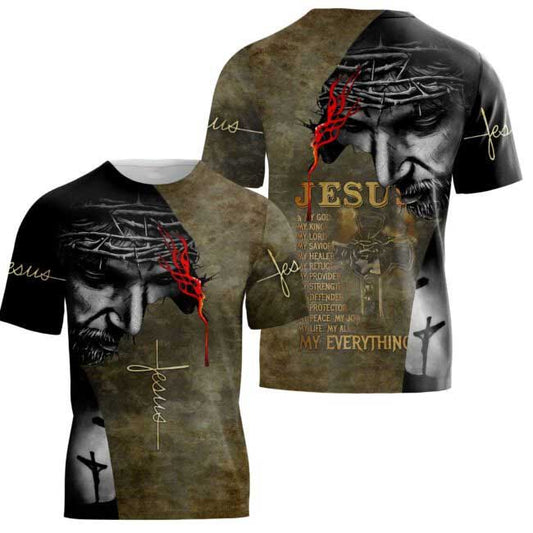 Jesus 3D All Over Print Shirt Sublimation Jesus Tshirt Jesus Hoodie American Jesus Clothing TO0232