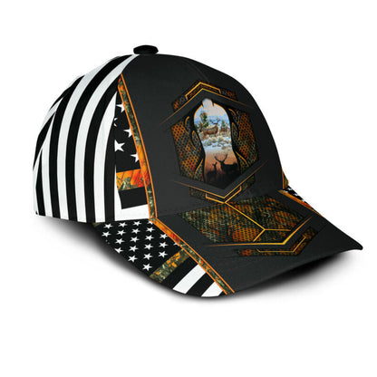 Lasfour 3D All Over Print Baseball Cap Love Deer Hunting Classic Cap CA0488