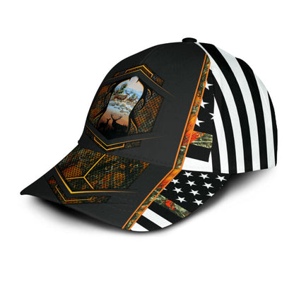 Lasfour 3D All Over Print Baseball Cap Love Deer Hunting Classic Cap CA0488