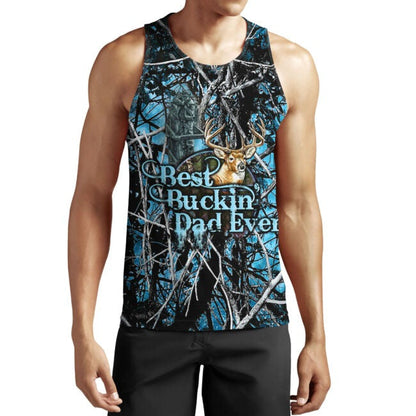 Dad Hunting 3D Hoodie, Best Buckin’ Dad Ever 3D All Over Printed Shirts For Father Day, Birthday Gifts For Dad TO0128