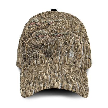 Lasfour 3D All Over Print Baseball Cap Mallard Duck Hunting Classic Cap CA0470