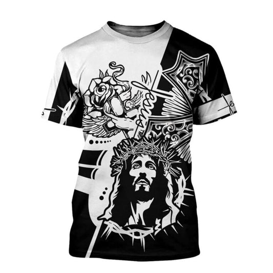 Jesus Christian 3D All Over Printed Shirt, 3D Full Printed Jesus Tank Top Hoodie TO0245