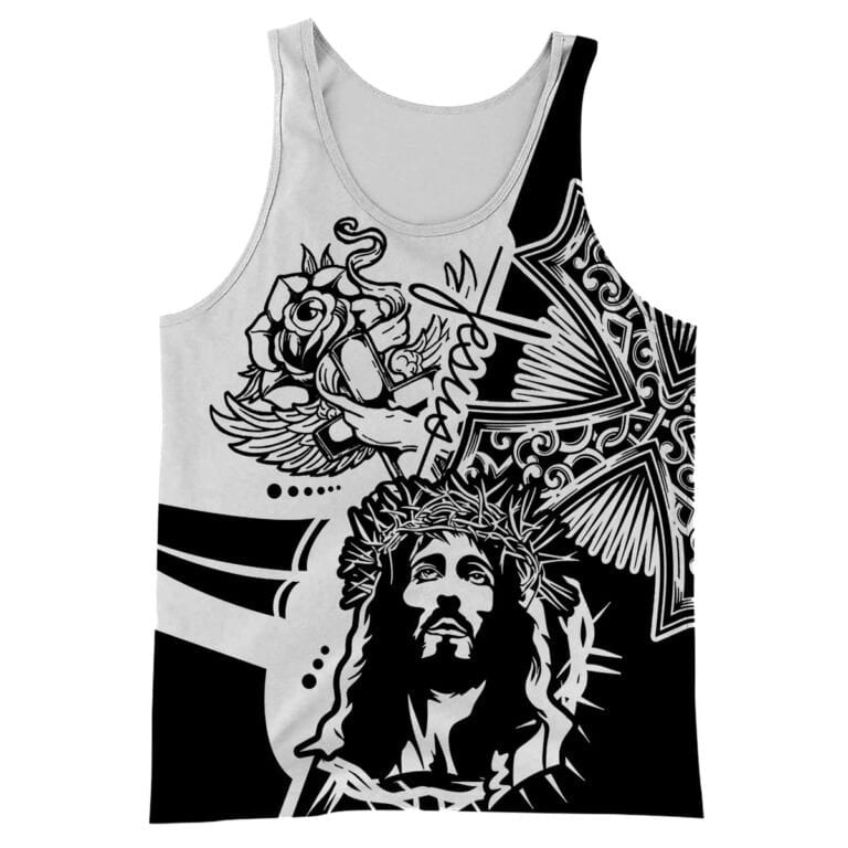 Jesus Christian 3D All Over Printed Shirt, 3D Full Printed Jesus Tank Top Hoodie TO0245