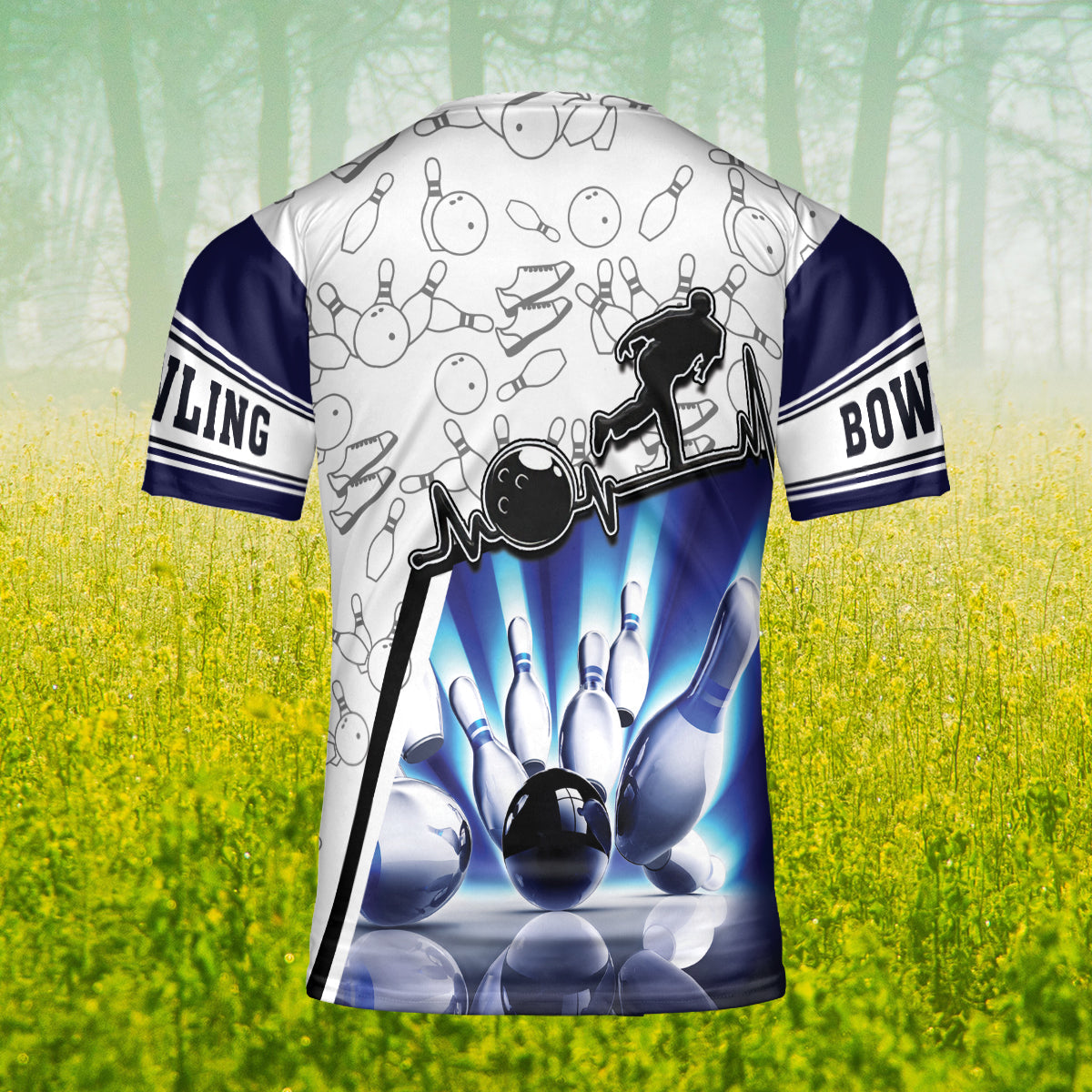 Customized Bowling Shirt Men And Women, Bowling Player 3D T Shirts, Bowling Team Uniform TO1082