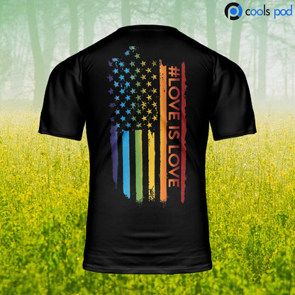 3D Pride LGBT Shirt Rainbow Love Is Love T Shirt For Gay Lesbian Gift Couple Gay Man Shirts Lasfour LO0950