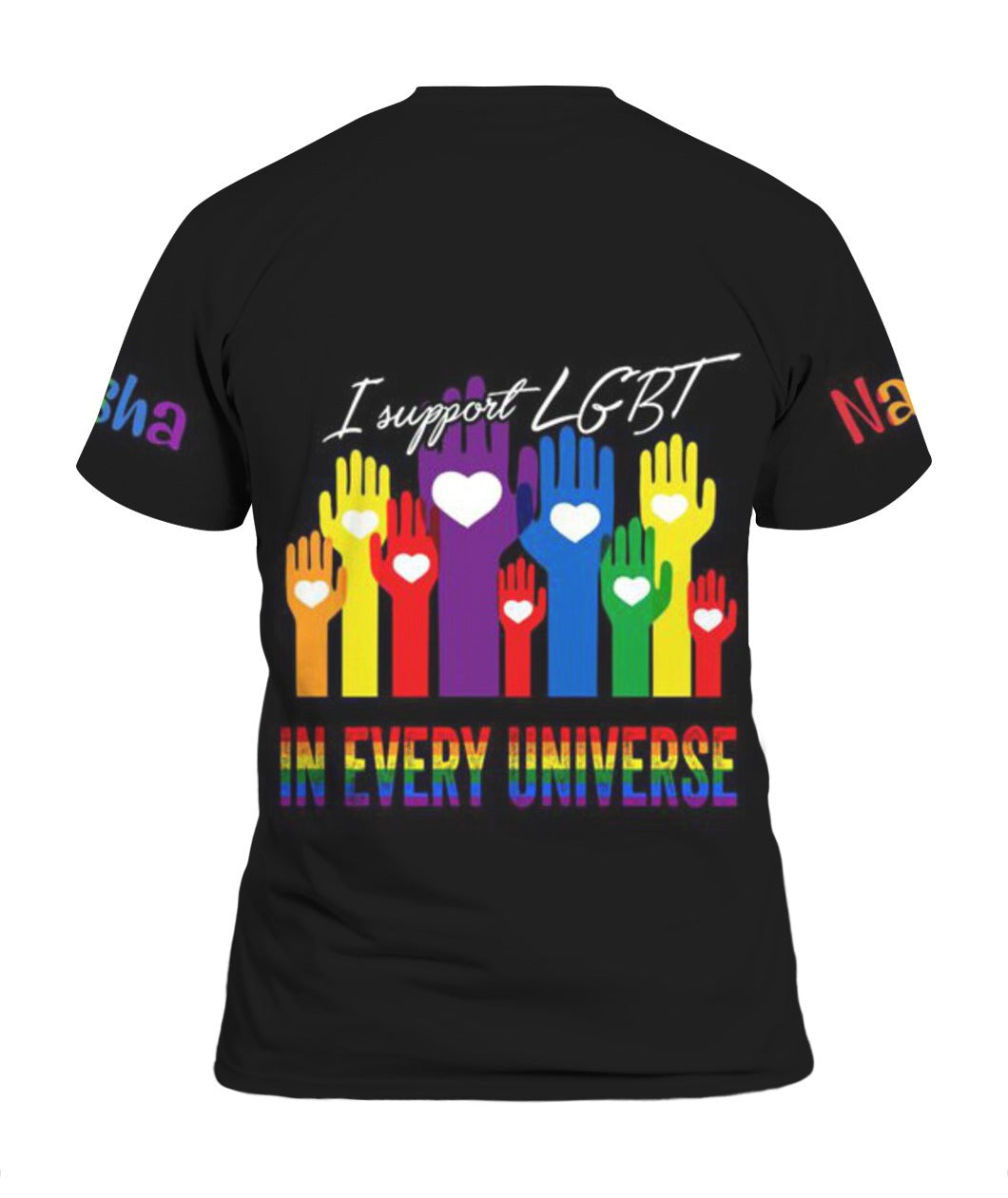 Custom LGBT Pride Shirts 3D All Over Printed, Support LGBT In Every Universe, Gift For Lesbian Couple Gay Gifts LO0936