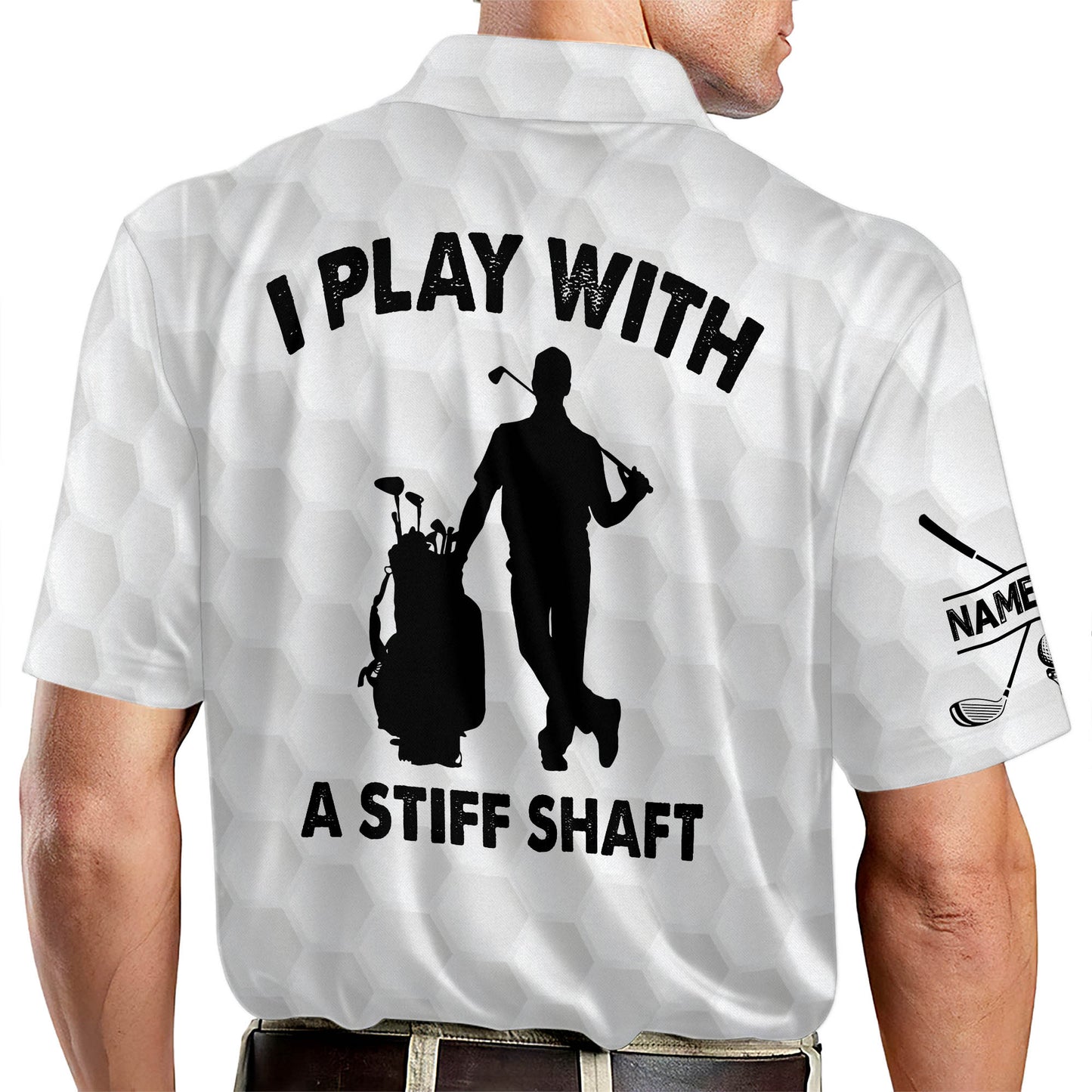 I Play With A Stiff Shaft Golf Polo Shirt GM0048