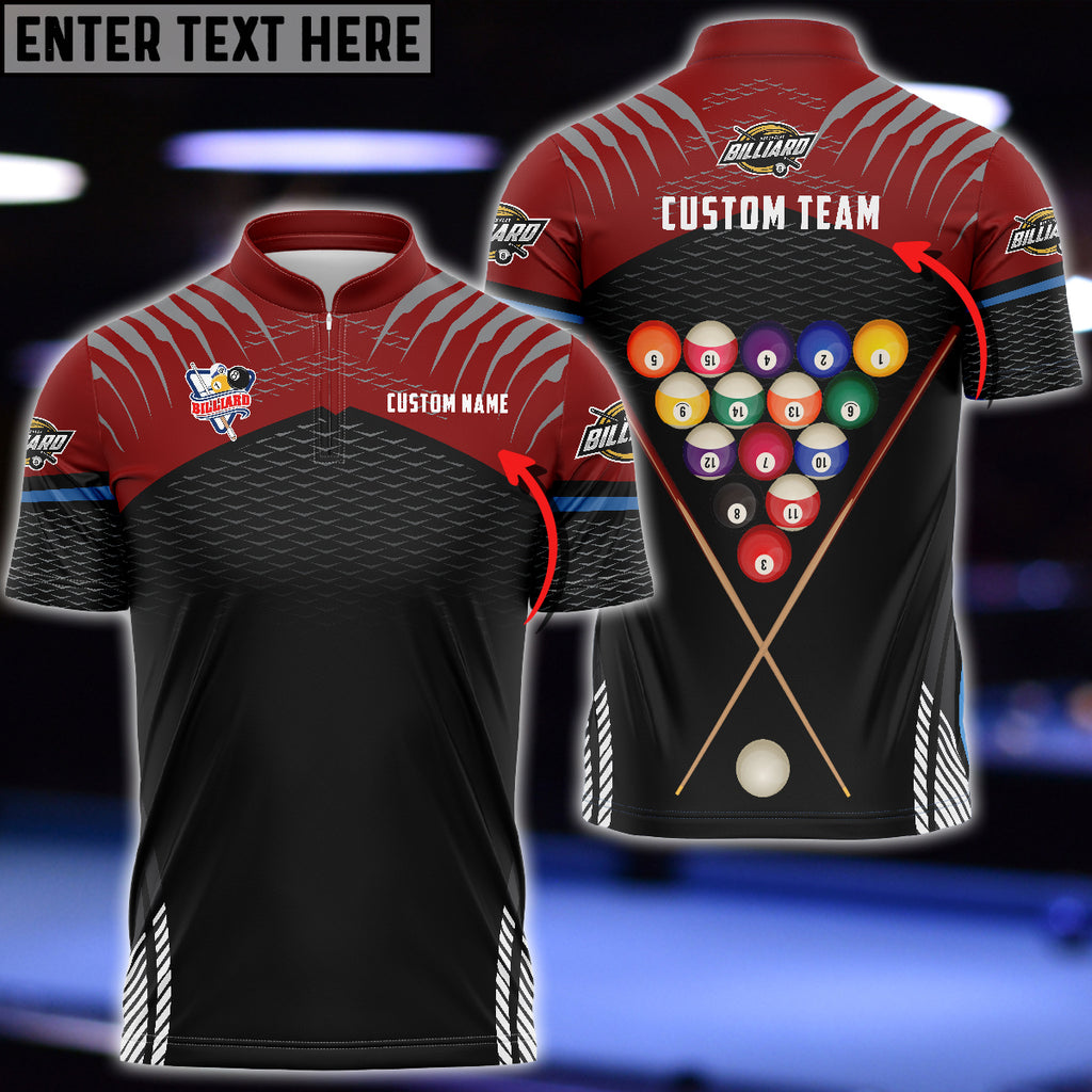 Custom Billiard Team Jersey Shirts For Men, Custom Billiard Shirts SO0835
