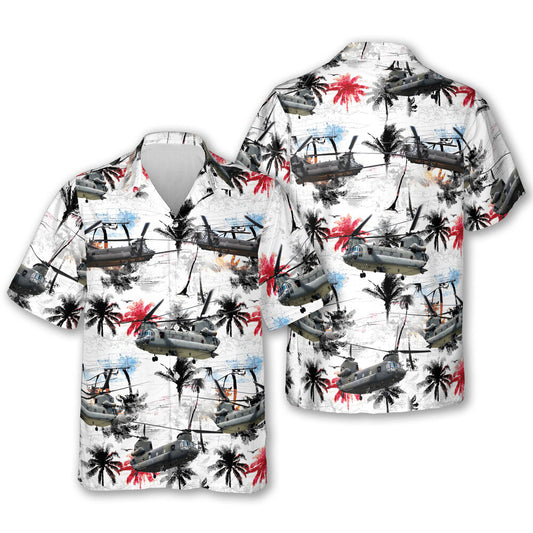 US Army Boeing MH-47G Chinook Hawaiian Shirt HO3079
