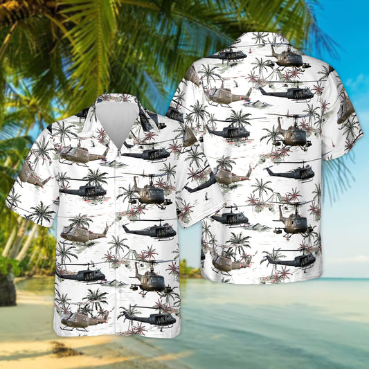 US Army Bell UH-1 Huey Hawaiian Shirt HO3112