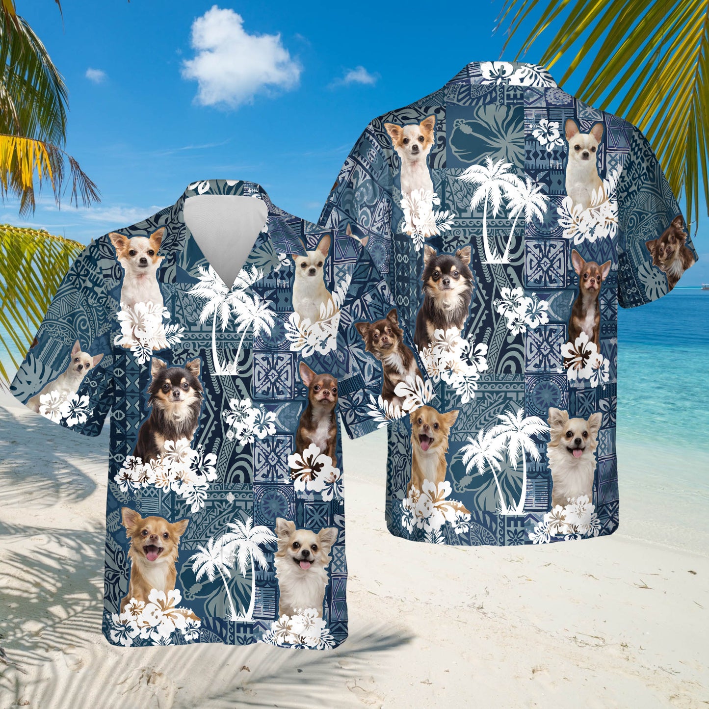Chihuahua Hawaiian Shirt, Dog In Hawaii Aloha Shirts For Men And Woman HO4884