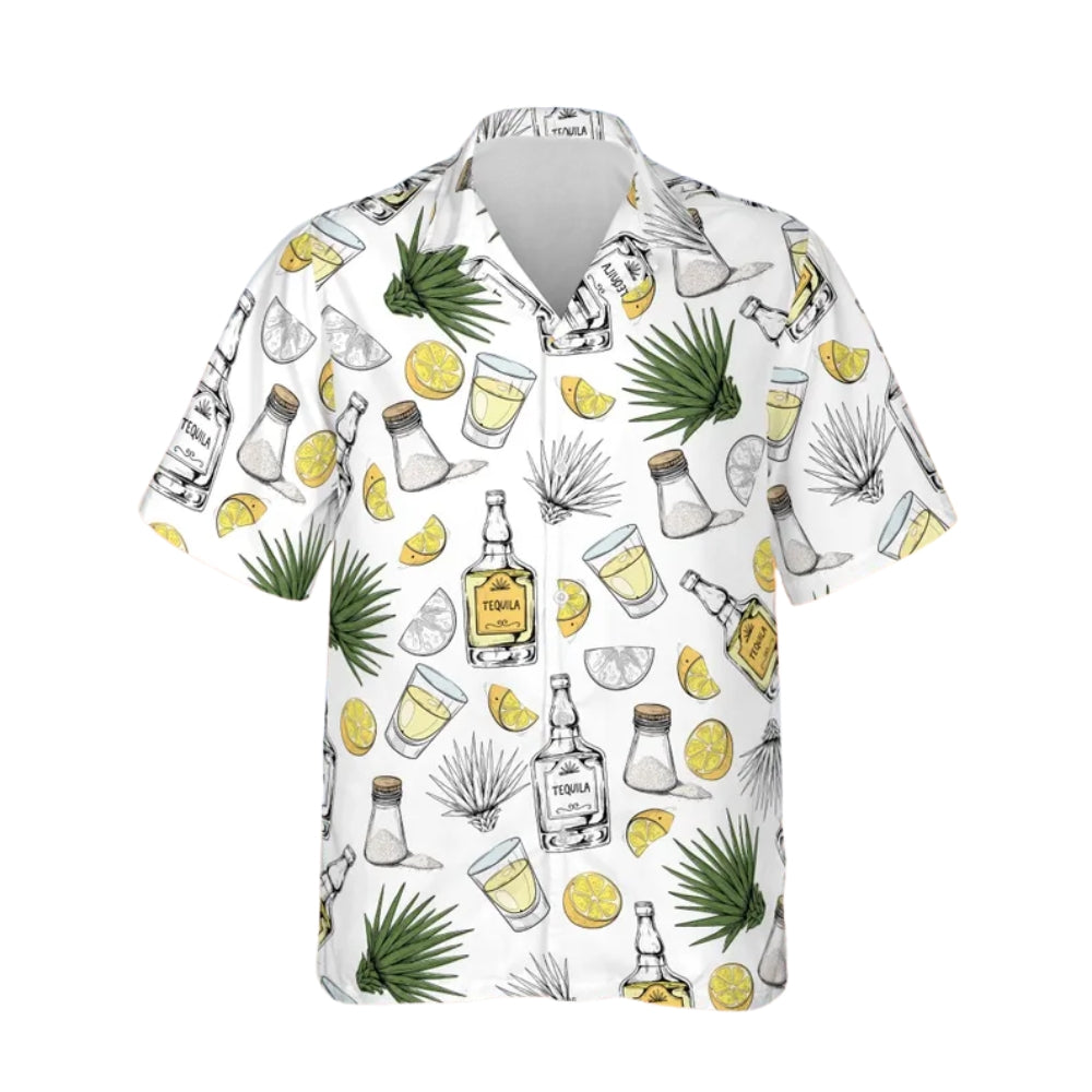 Tequila Tropical Hawaiian Shirt For Men Women, Tequila Hawaiian Shirts For Cocktail Lovers HE0174