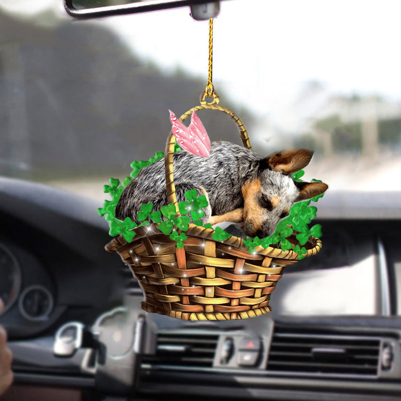Cute Heeler Sleeping Lucky Fairy Two Sided Ornament, Ornament For Car House OO0282
