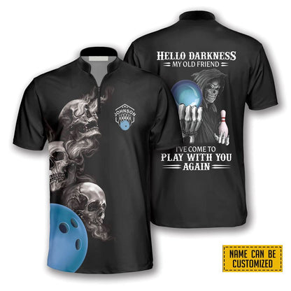 Hello Darkness My Old Friend Bowling Personalized Names Jersey Shirt – Gift For Bowling Enthusiasts SO0781