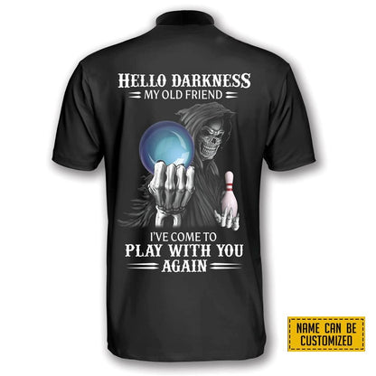 Hello Darkness My Old Friend Bowling Personalized Names Jersey Shirt – Gift For Bowling Enthusiasts SO0781