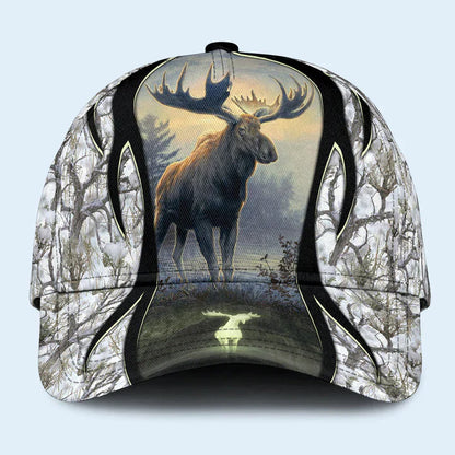 Lasfour 3D All Over Print Baseball Cap Hunting Moose Forest Cap CA0497