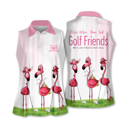 Golf Friends Flamingo V3 Sleeveless Polo Shirt Short Sleeve Polo Shirt I0287