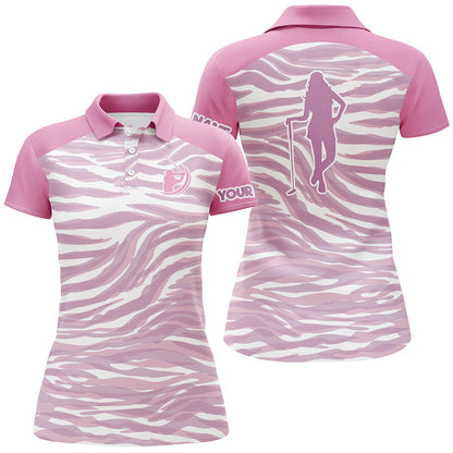 Pink Womens Golf Polo Shirts custom Pink Golf Shirt For Ladies, Gifts for Golf lovers GO0017