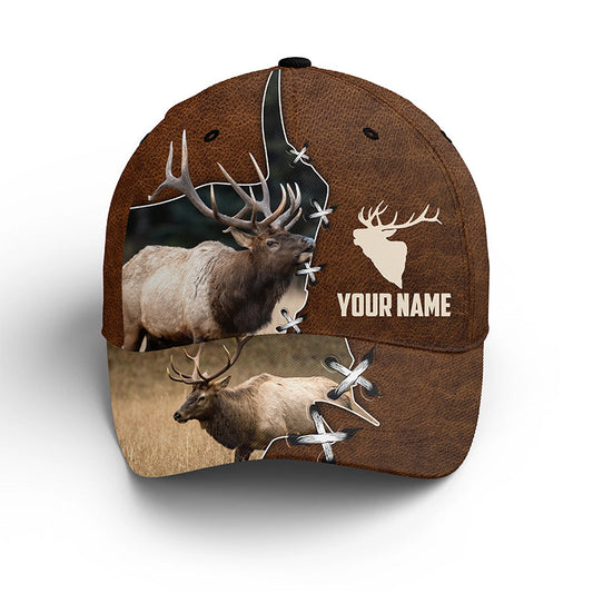 Lasfour 3D All Over Print Baseball Cap Elk Hunting Camouflage Custom Name Cap CA0501