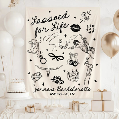 Custom Cowgirl Bachelorette Banner, Custom Western Bachelorette Party Sign WD0521