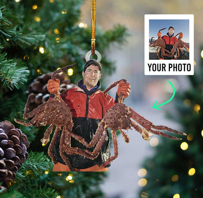 Personalized Photo Acrylic Ornament – Gift For King Crab Lover OO1611