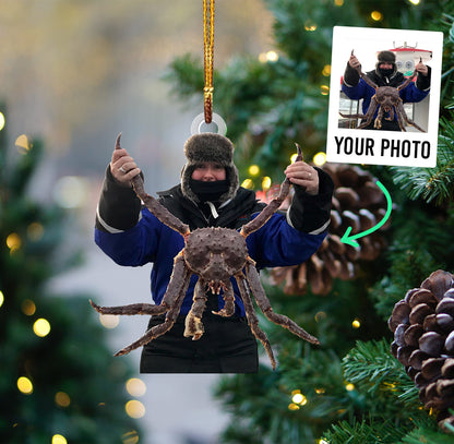 Personalized Photo Acrylic Ornament – Gift For King Crab Lover OO1611