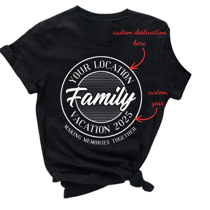 Custom Matching Vacation Family T Shirts, Custom Family Trip Matching Shirts ET0778