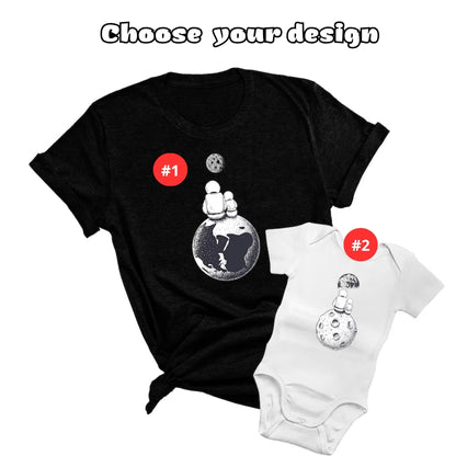 Astronaut Space Daddy And Me Matching T Shirts Father's Day, Space Astronaut Matching Dad Son Shirts ET0876