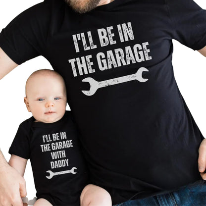 I'll Be In The Garage I'll Be In The Garage With Grandpa Matching T Shirts, Mechanic Matching Grandpa Grandson Shirts ET0943