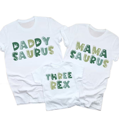 Dadasaurus Mamasaurus Matching Dinosaur Family T Shirt, Custom Dinosaur Matching Shirts For Family ET0160