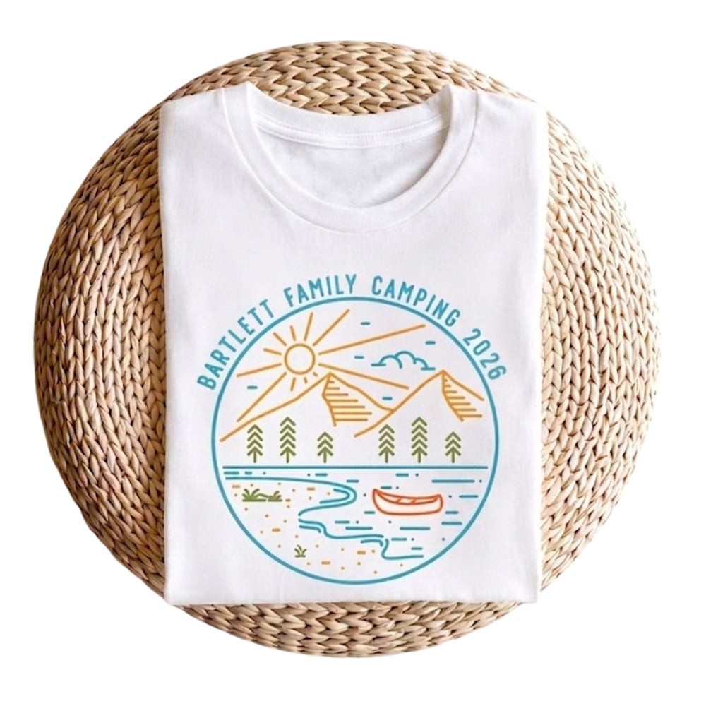 Custom Matching Family Camping T Shirts, Custom Camping Travel Matching Shirts For Family ET1104