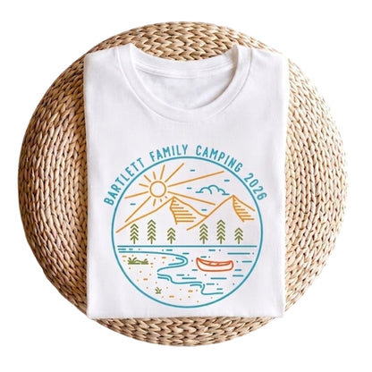Custom Matching Family Camping T Shirts, Custom Camping Travel Matching Shirts For Family ET1104