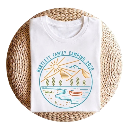 Custom Matching Family Camping T Shirts, Custom Camping Travel Matching Shirts For Family ET1104