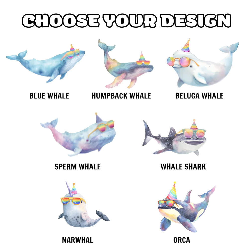 Custom Whale Birthday Family Matching T Shirt, Personalized Matching Birthday Ocean Beach Family Shirts ET1144