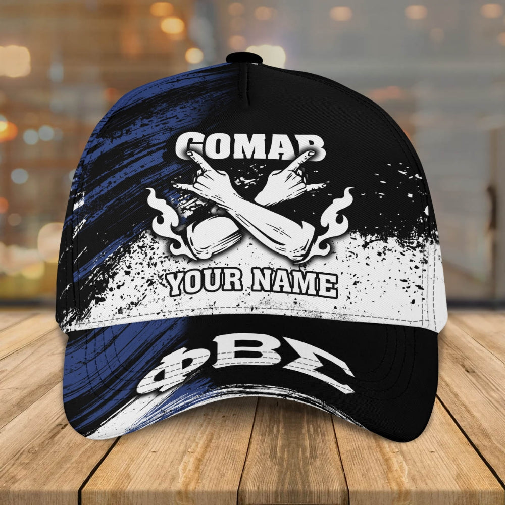 3D Classic Cap Phi Beta Sigma Classic Cap Personalized Name Lasfour CA2333