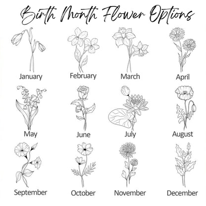 Custom Birth Month Flower Mother Of The Bride Groom Ring Dish, Personalized Wedding Jewelry Dish For Mom WD0151