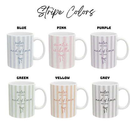Personalized Sister Maid of Honor Proposal Mug, Custom Bridesmaid Mugs For Sister WD0005