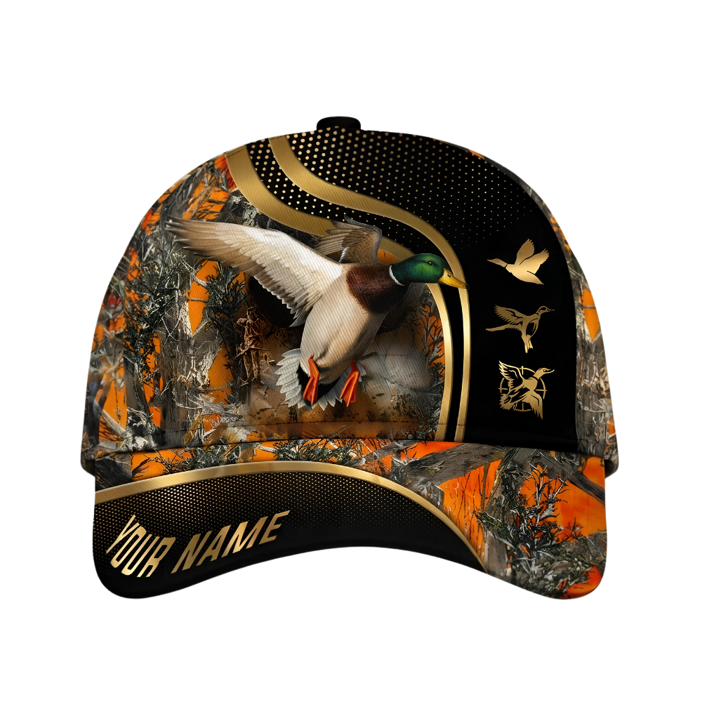 Mallard Duck Custom Baseball Cap 3D Printed, Custom Duck Hunting Cap Hat CP0677
