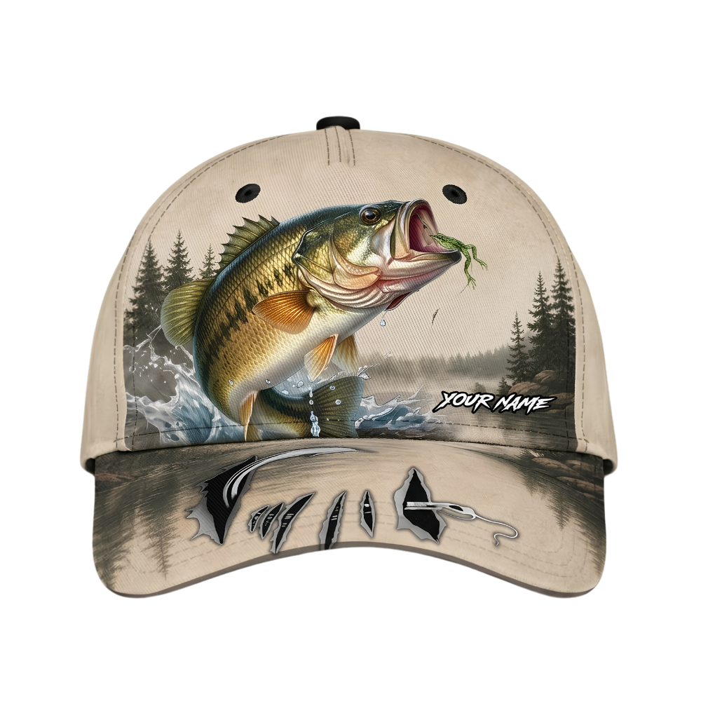 Catfish Custom Vintage 3D Printed Baseball Cap, Custom Catfish Hat For Fishing Lover CP0662