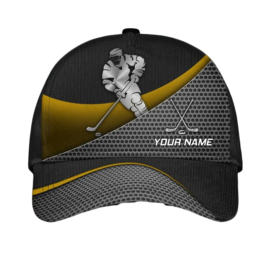 Custom Hockey Cap Baseball Cap 3D Printed, Custom Hockey Player Cap Hat CP0683
