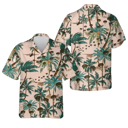 Paratrooper Tropical Men's Hawaiian Shirt, Paratrooper Hawaiian Shirt For Veteran HE0650