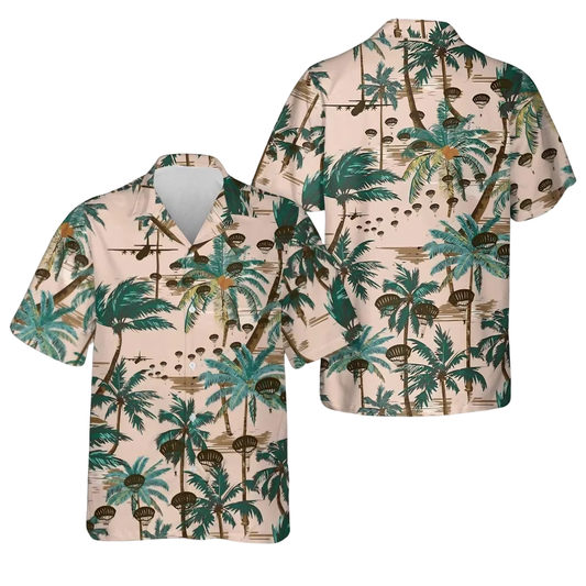 Paratrooper Tropical Men's Hawaiian Shirt, Paratrooper Hawaiian Shirt For Veteran HE0650