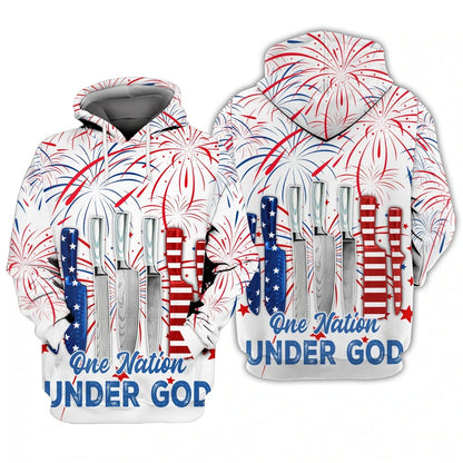 Independence Day Is Coming Chef One Nation Under God 3D Full Print Tshirt, 4Th Of July Usa 3D Shirt TO0165