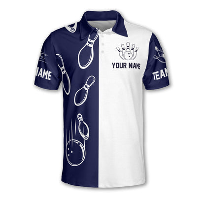 Sometimes I Can Almost Hear The Ten Pin Laughing Custom Bowling Polo Shirt For Men, Custom Funny Bowling Team Shirts BM0340