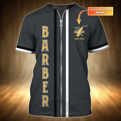 Customized Barber T Shirt 3D Full Print, Barber Shirts, Barber Gifts TO0874