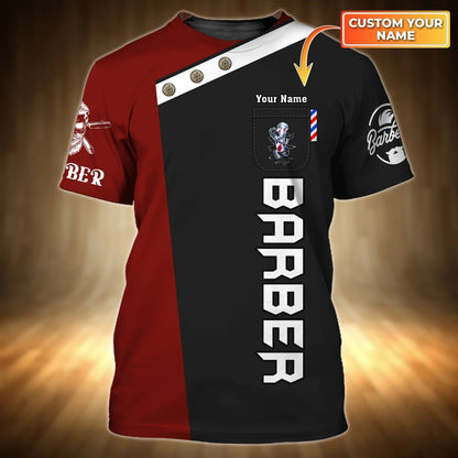 Personalized 3D All Over Print Barber Tee Shirt, Barber Shirts, Cool Shirt For Barber, Present For A Barber TO0662