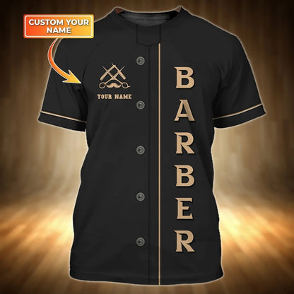 Custom Barber Shirt, 3D All Over Printed Barber Tshirt, Present To A Barber, Barber Gifts TO0017