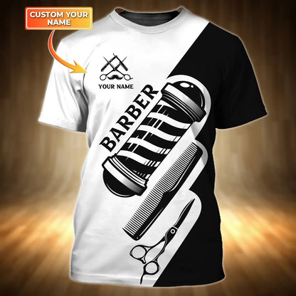 Personalized 3D All Over Print Barber Shirt, Present To A Professional Barber, Gift To A Barber Friend TO0659