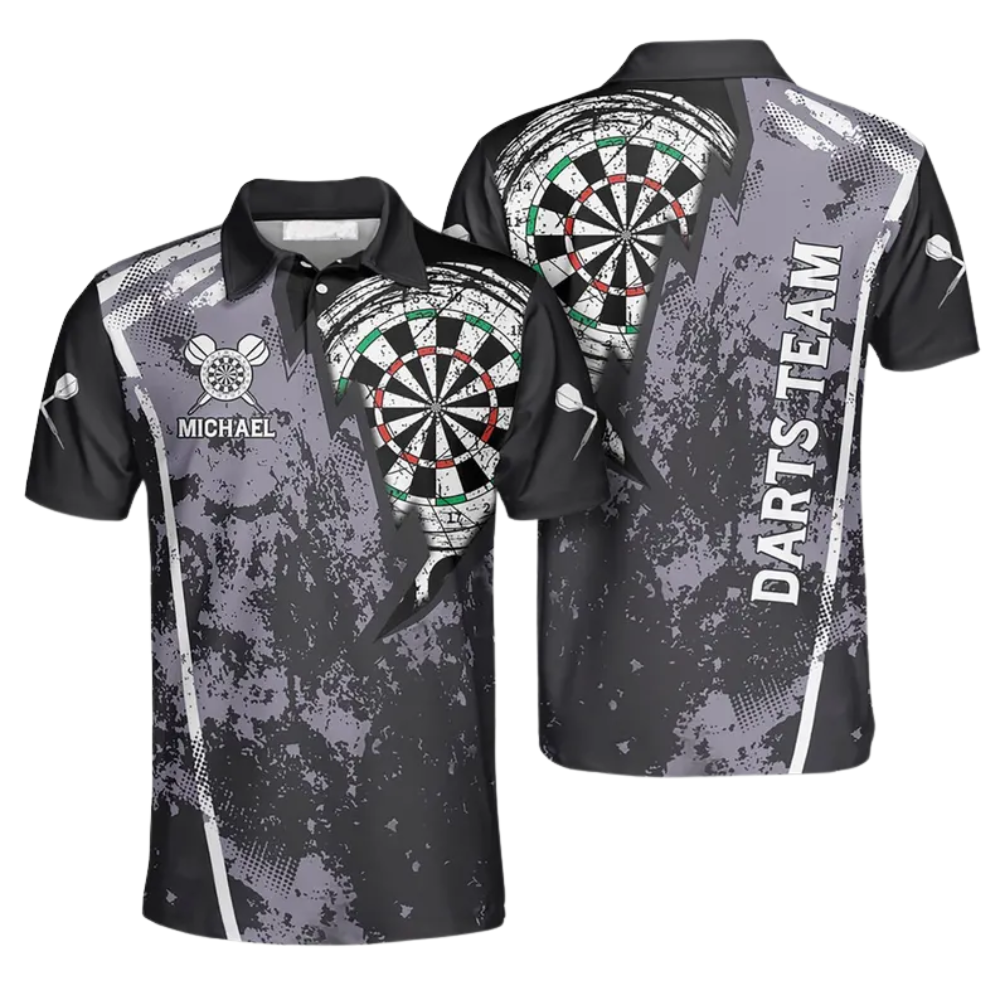 Custom Team Dart Polo Shirts For Men, Custom Dart Team Shirts ET0023