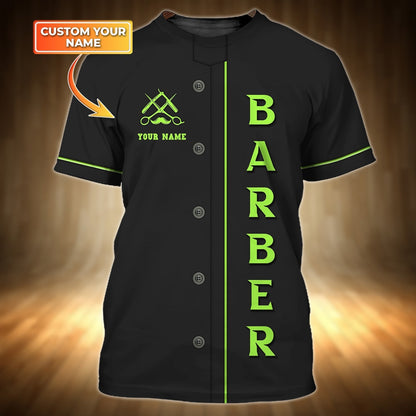 Personalized 3D Full Printed Barber Shop T Shirt, Barber Men Shirt, Gift For Barber Men TO0873